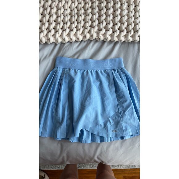 Light Blue Alo Tennis Skirt - Picture 3 of 6